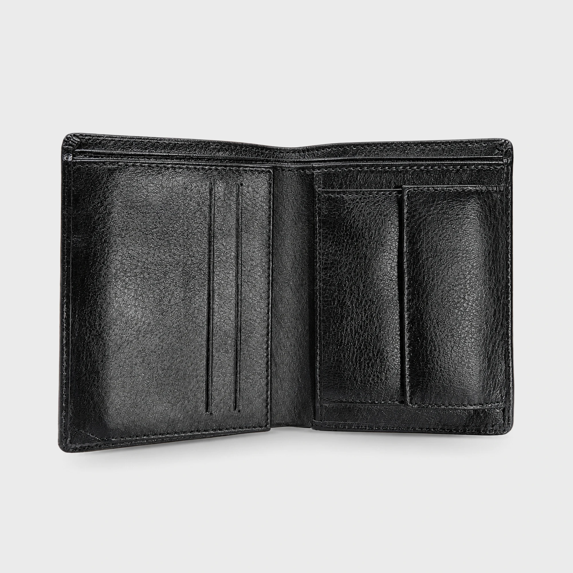 Kellon Bifold Leather Wallet Black - DWK101B
